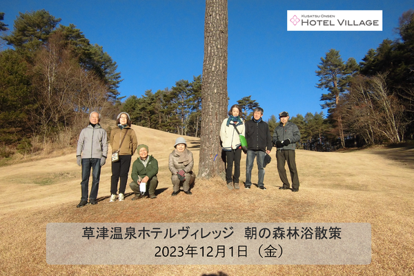 朝の森林浴散策