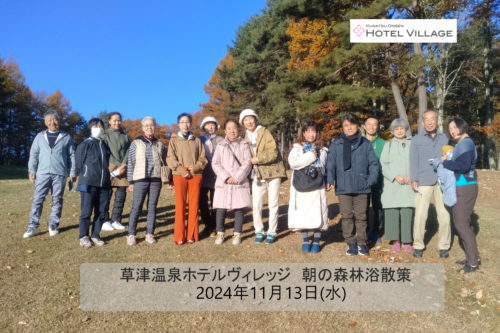 朝の森林浴散策