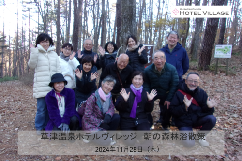 朝の森林浴散策