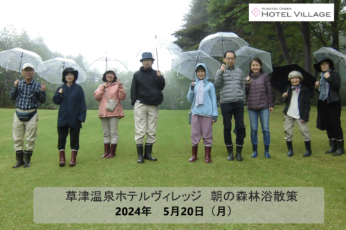 朝の森林浴散策