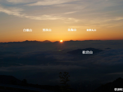 朝の森林浴散策
