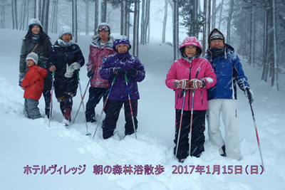 1/15 朝の森林浴散策
