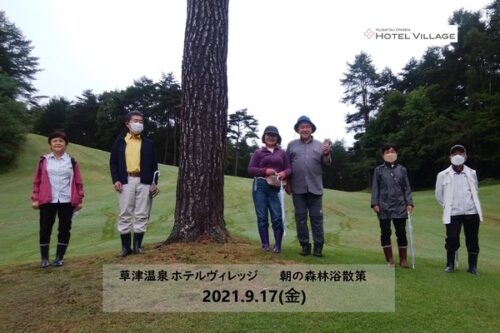 朝の森林浴散策