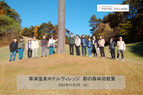 朝の森林浴散策