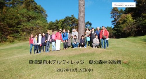 朝の森林浴散策