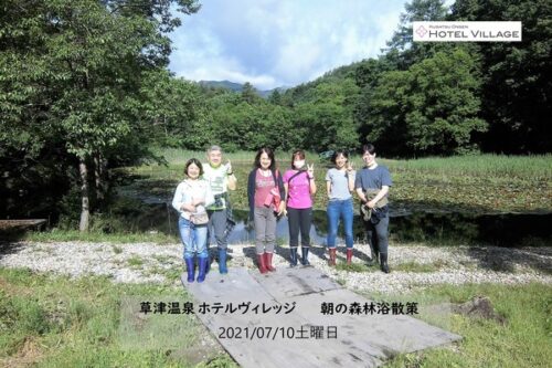 朝の森林浴散策