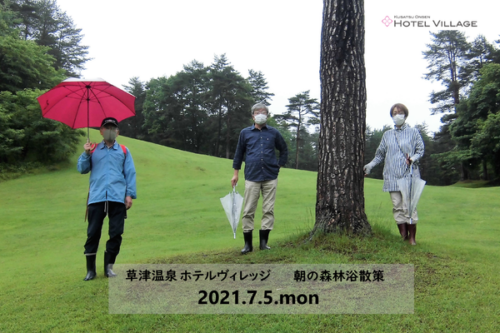 朝の森林浴散策