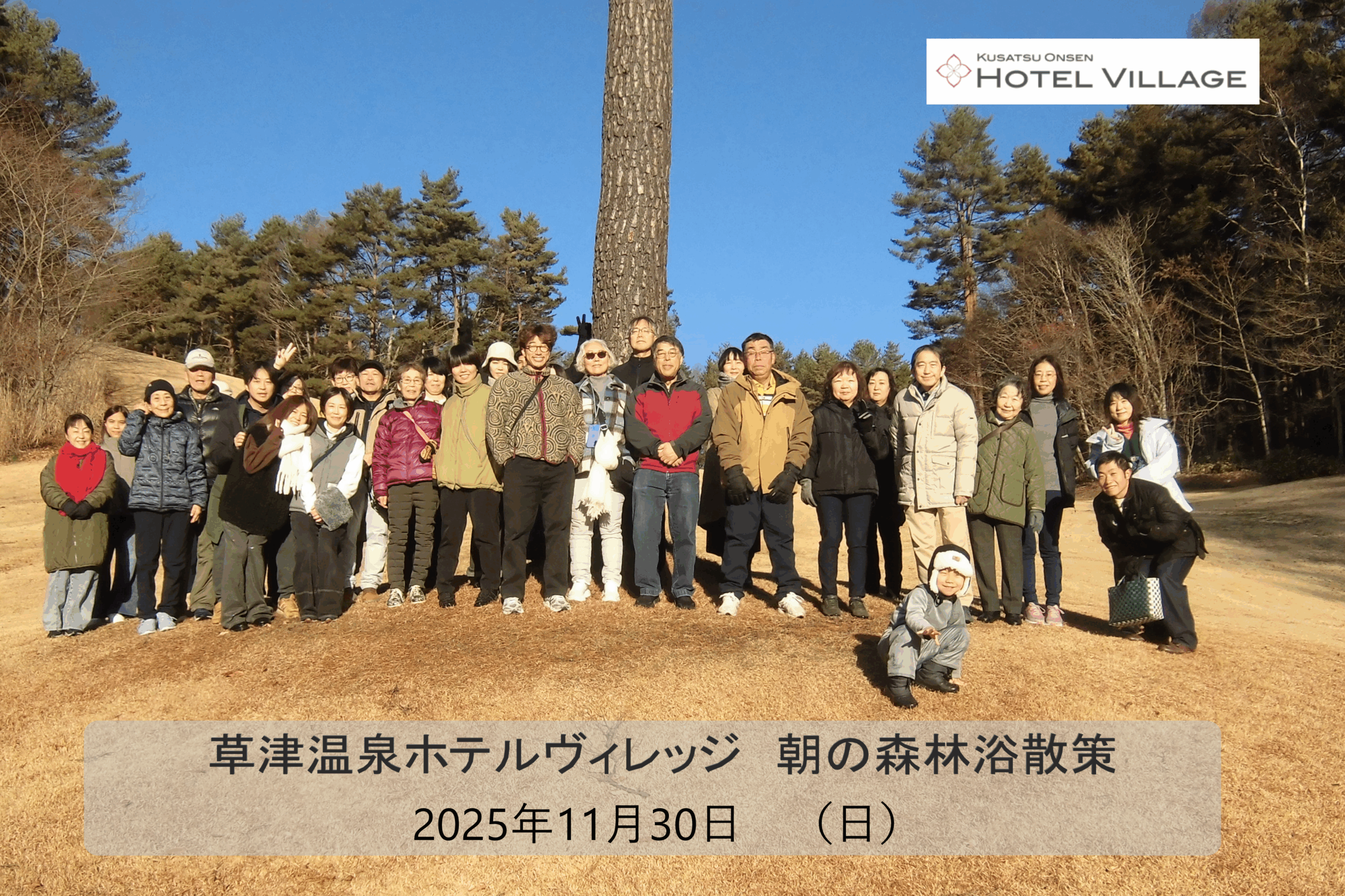 朝の森林浴散策