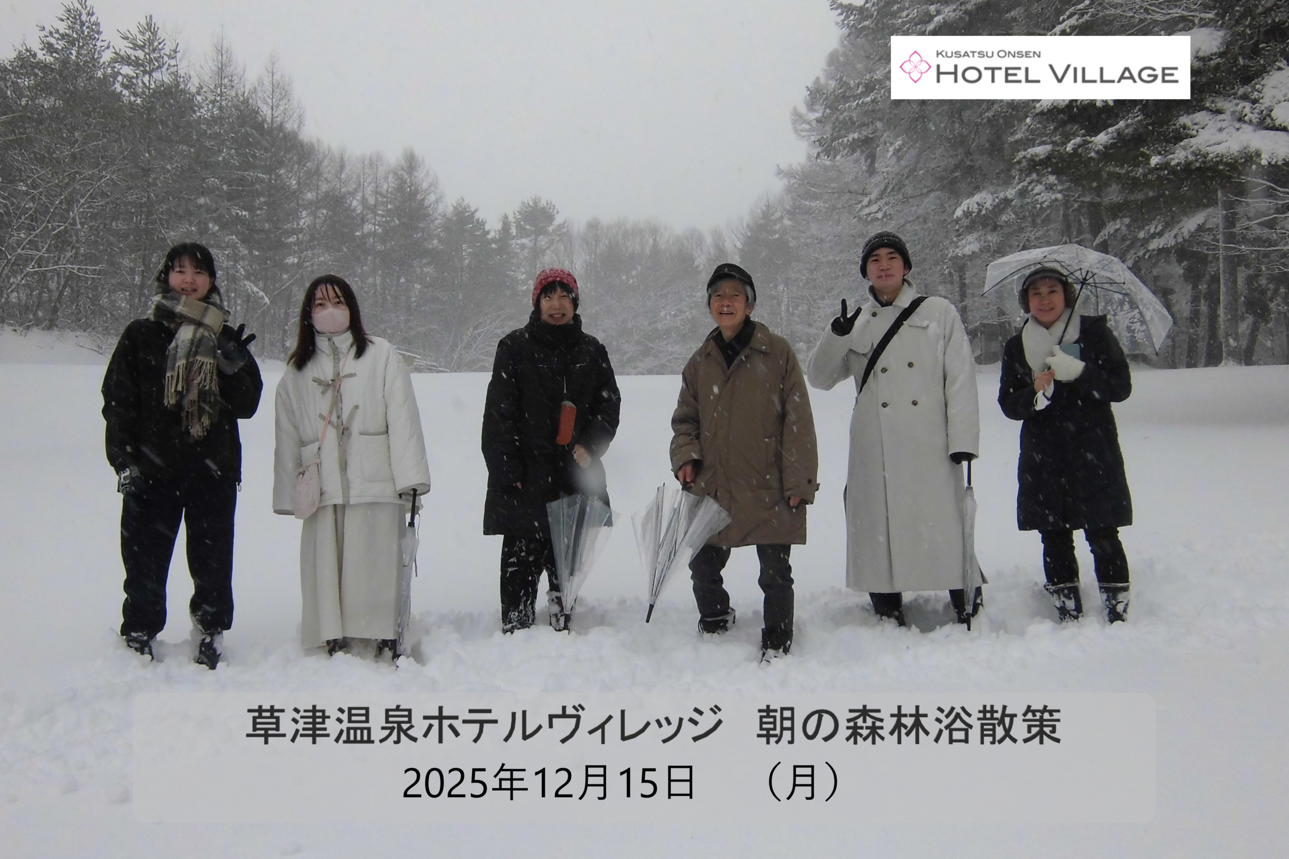 朝の森林浴散策