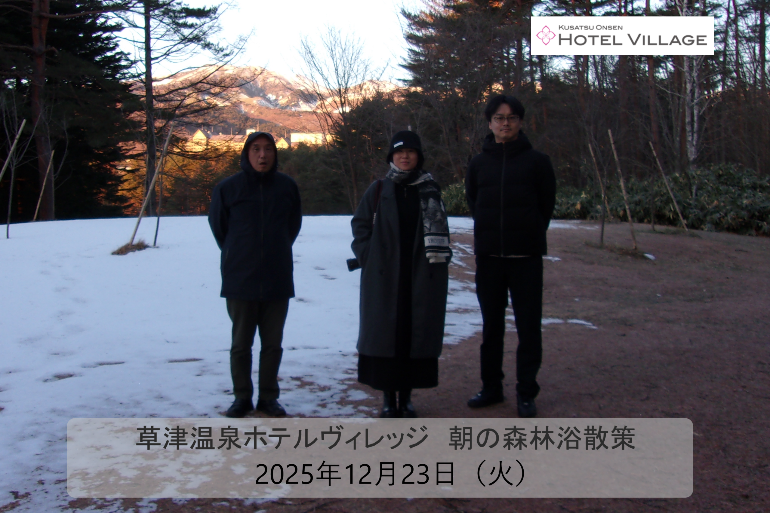 朝の森林浴散策