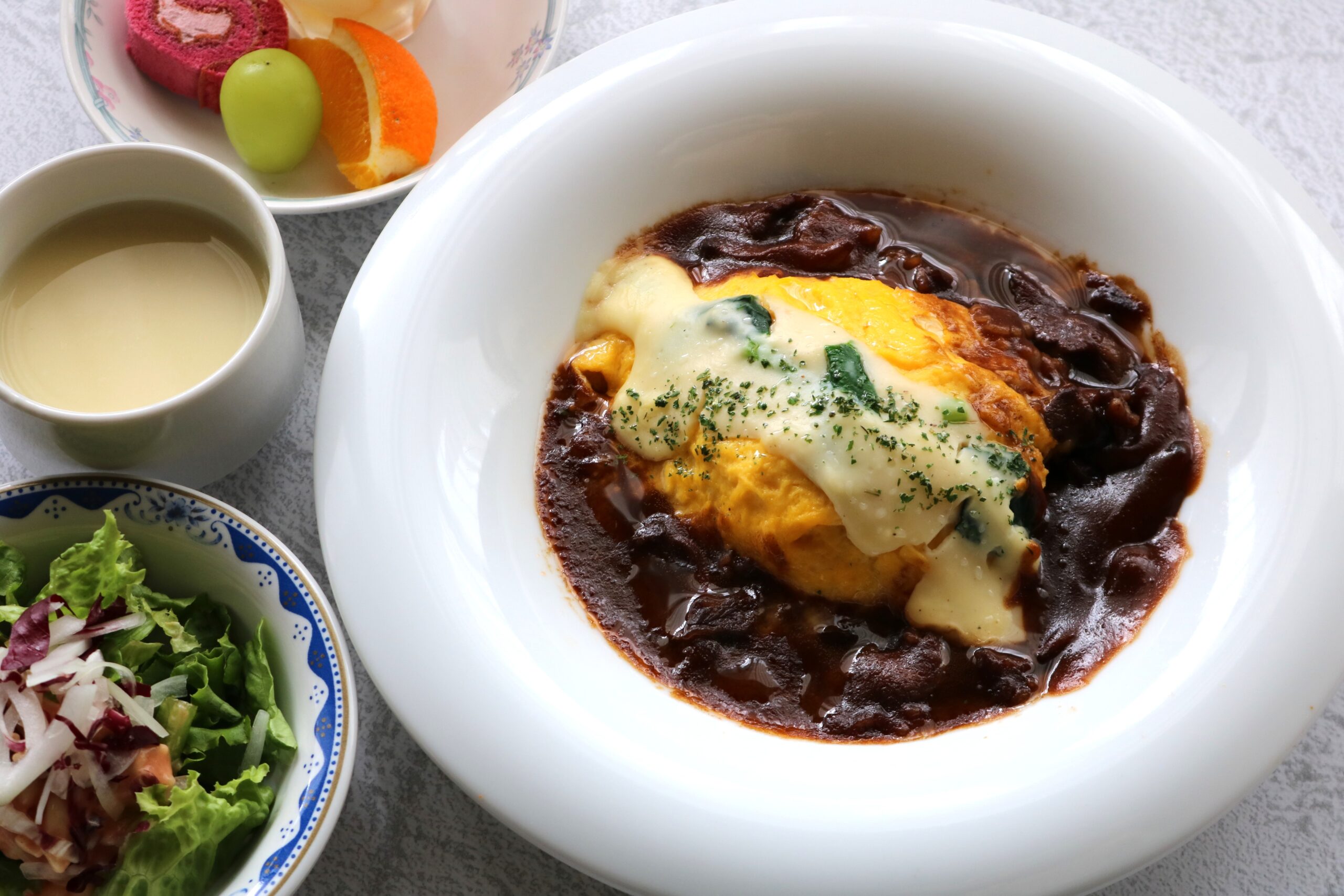 【冬限定】赤城牛のダブルソースオムライス