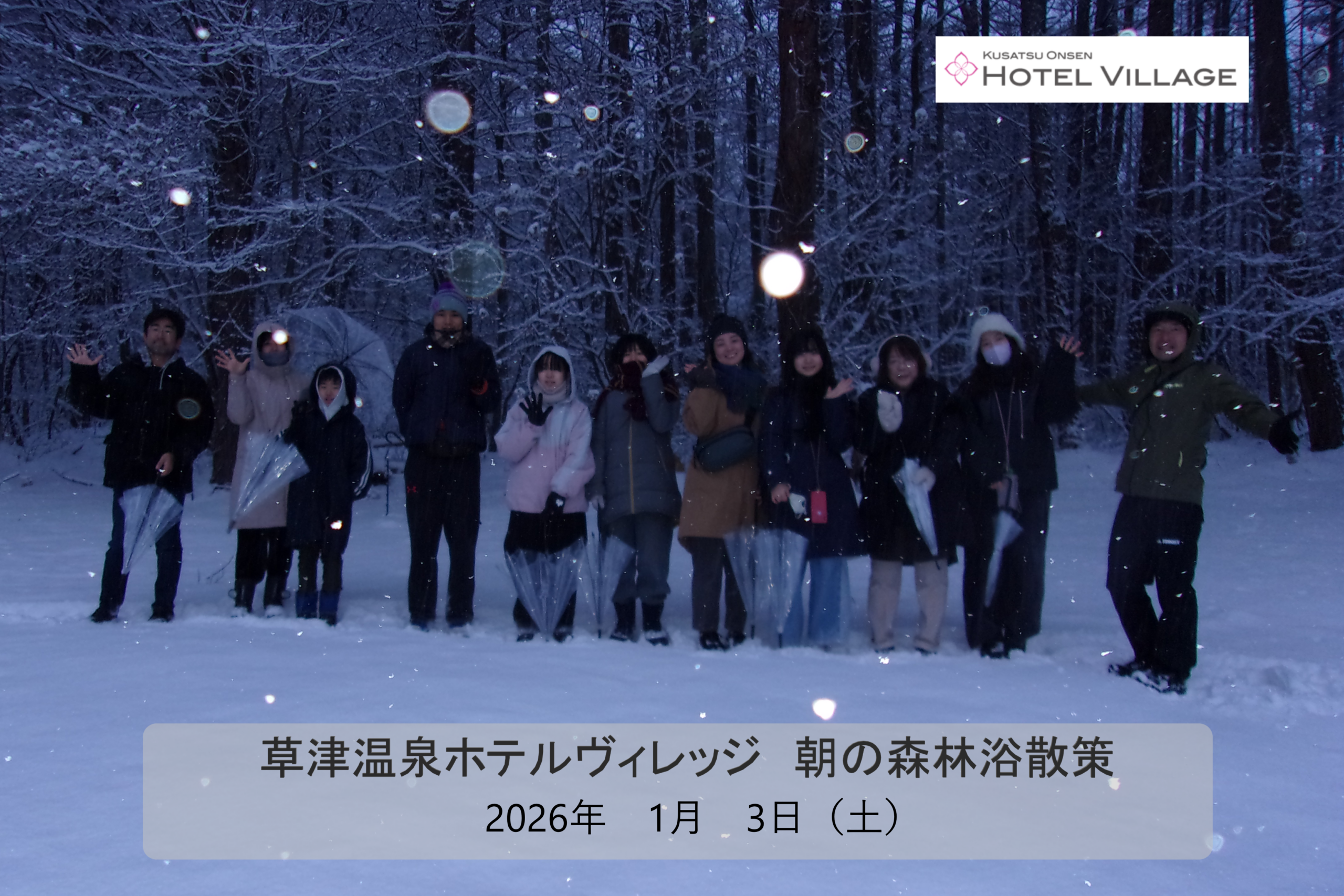 朝の森林浴散策