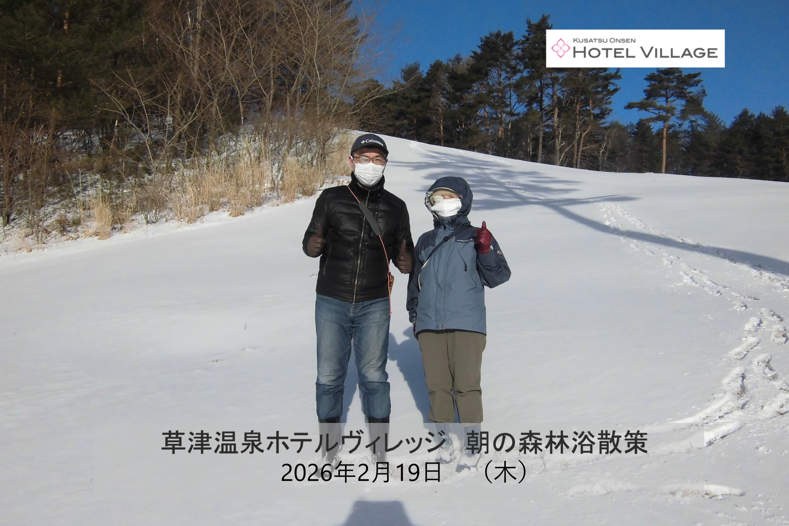 朝の森林浴散策